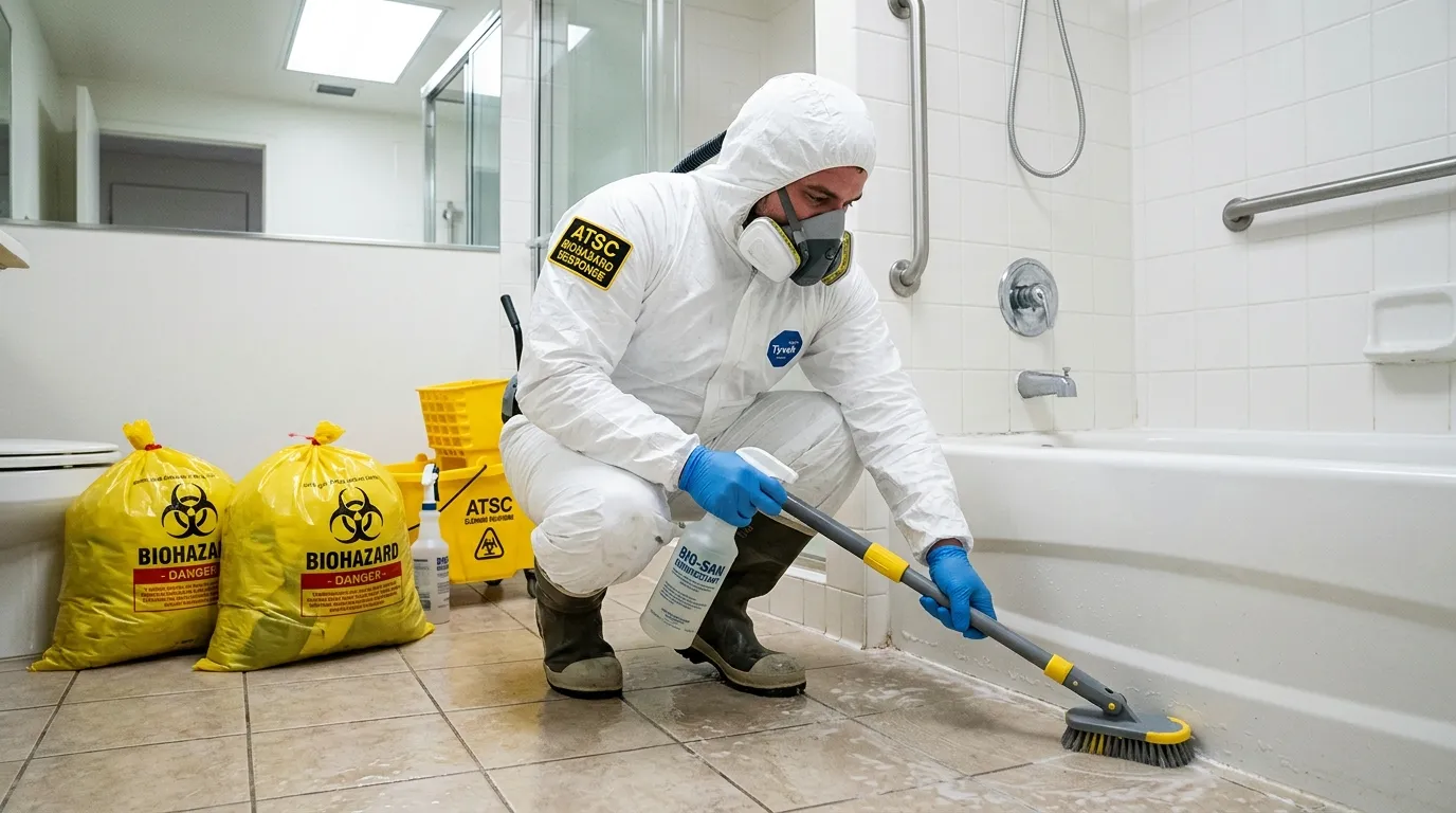 Decontamination equipment deployed for Blood Cleanup in Warrington